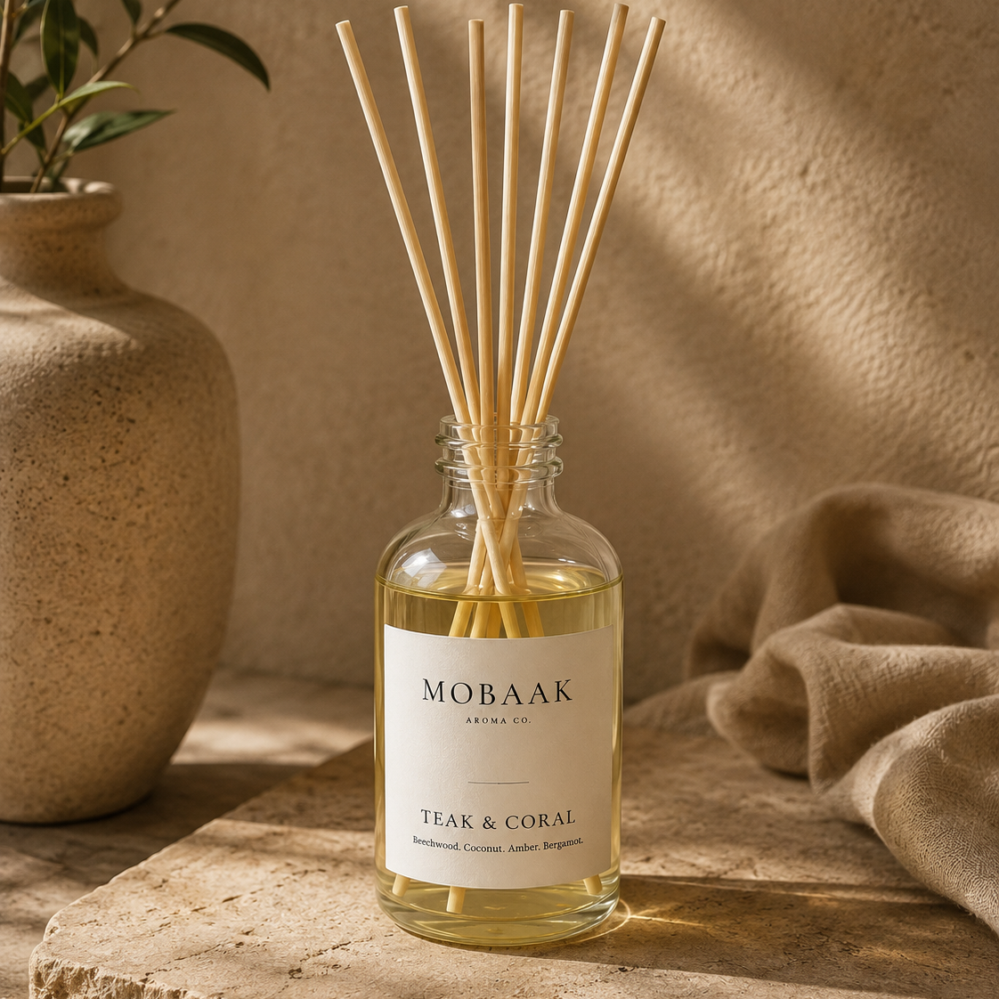 Teak + Coral Reed Diffuser