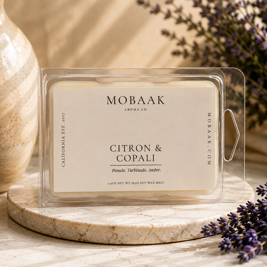 Citron + Copali Wickless Tart